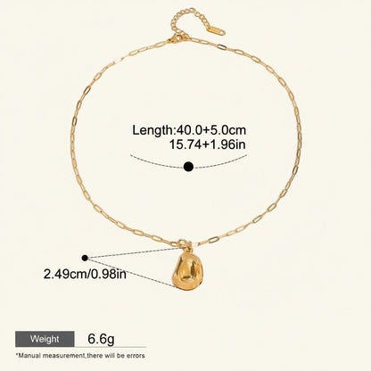 Seraphina Treasures gold-tone necklace with a unique hat-shaped pendant. Waterproof and hypoallergenic.